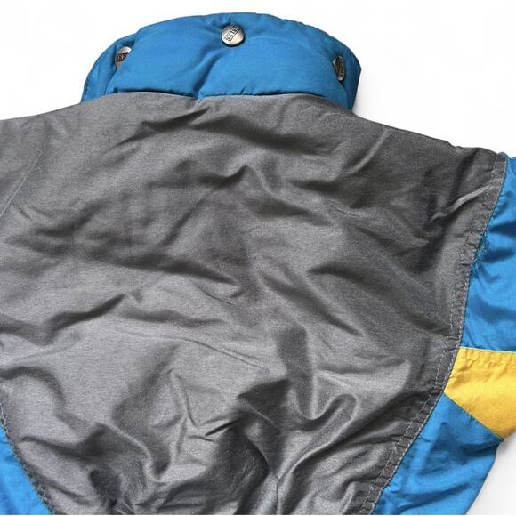 Vintage SKISS 80s 90s Kids Snowsuit 2T 86 Made In France SkiSuit Toddler Blue - Picture 4 of 8